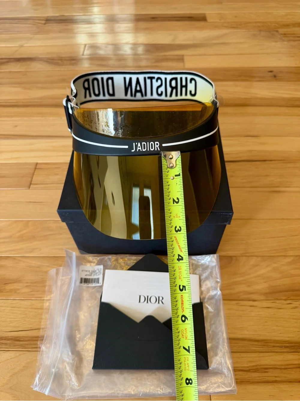 Brand new Dior J'ADIOR Visor Gold Mirror Shield with tag and box